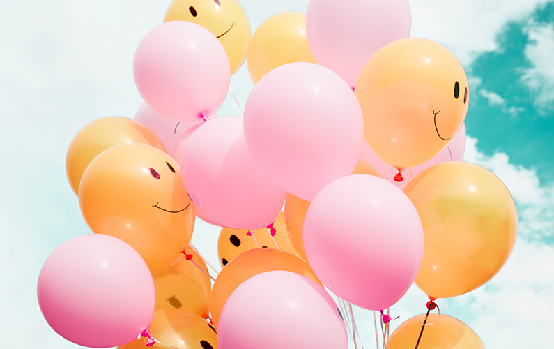 Des ballounes souriantes